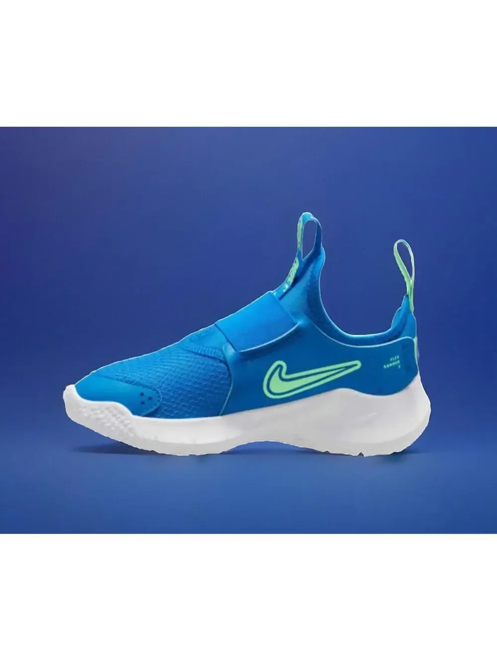 Boy's Nike Flex Runner 3 Sneaker Big Kid FN1294-400 Blue Mesh Size 7 Y